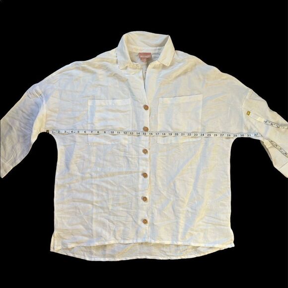 NWOT Johns Button Down Shirt Show me Your Mumu M - Picture 5 of 12